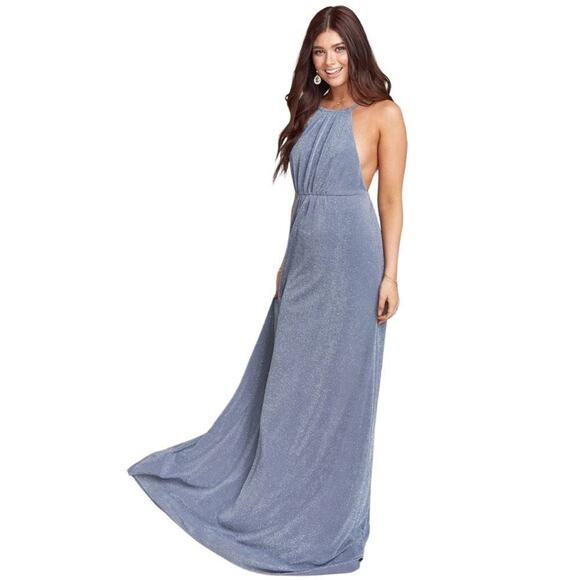 NWT Show Me Your Mumu Amanda Maxi Dress in Dancing Queen Shine Smoke, Medium - Picture 3 of 13
